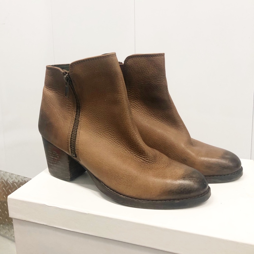 Sol Sana Brown Leather Bootie